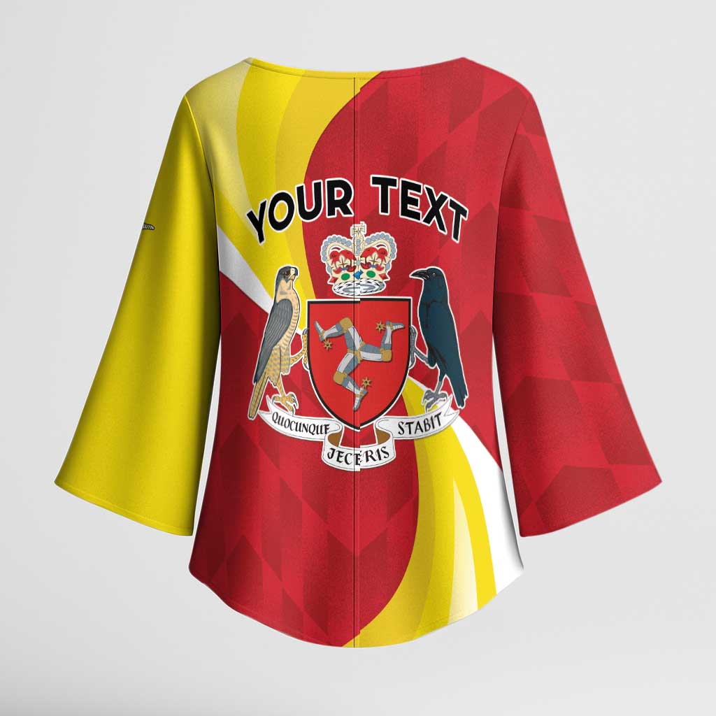 Personalized Isle of Man Kimono Sleeve Blouse Triskele Ny Tree Cassyn - Wonder Print Shop