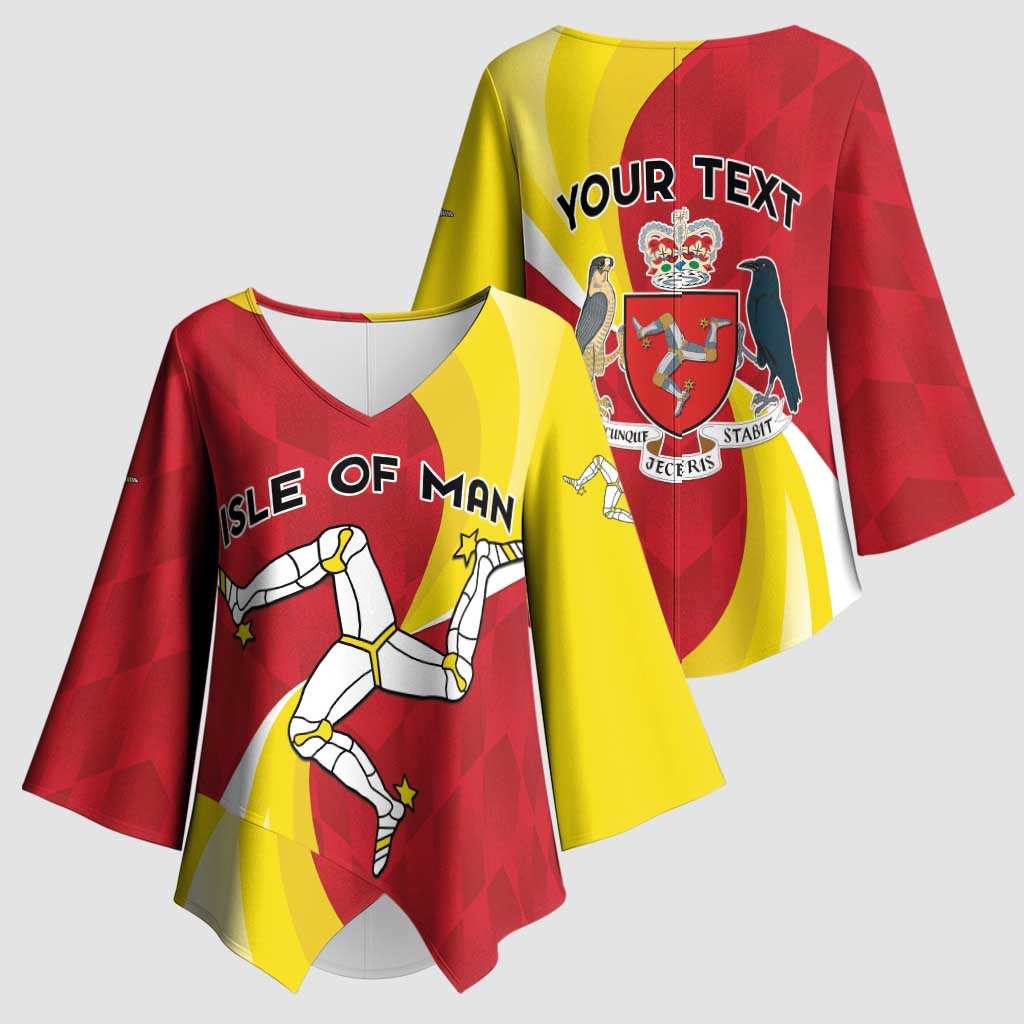 Personalized Isle of Man Kimono Sleeve Blouse Triskele Ny Tree Cassyn - Wonder Print Shop