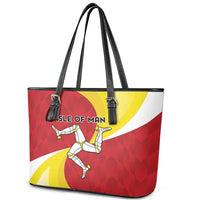 Isle of Man Leather Tote Bag Triskele Ny Tree Cassyn - Wonder Print Shop