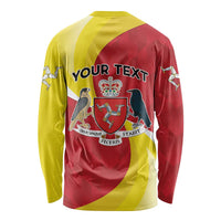 Personalized Isle of Man Long Sleeve Shirt Triskele Ny Tree Cassyn - Wonder Print Shop