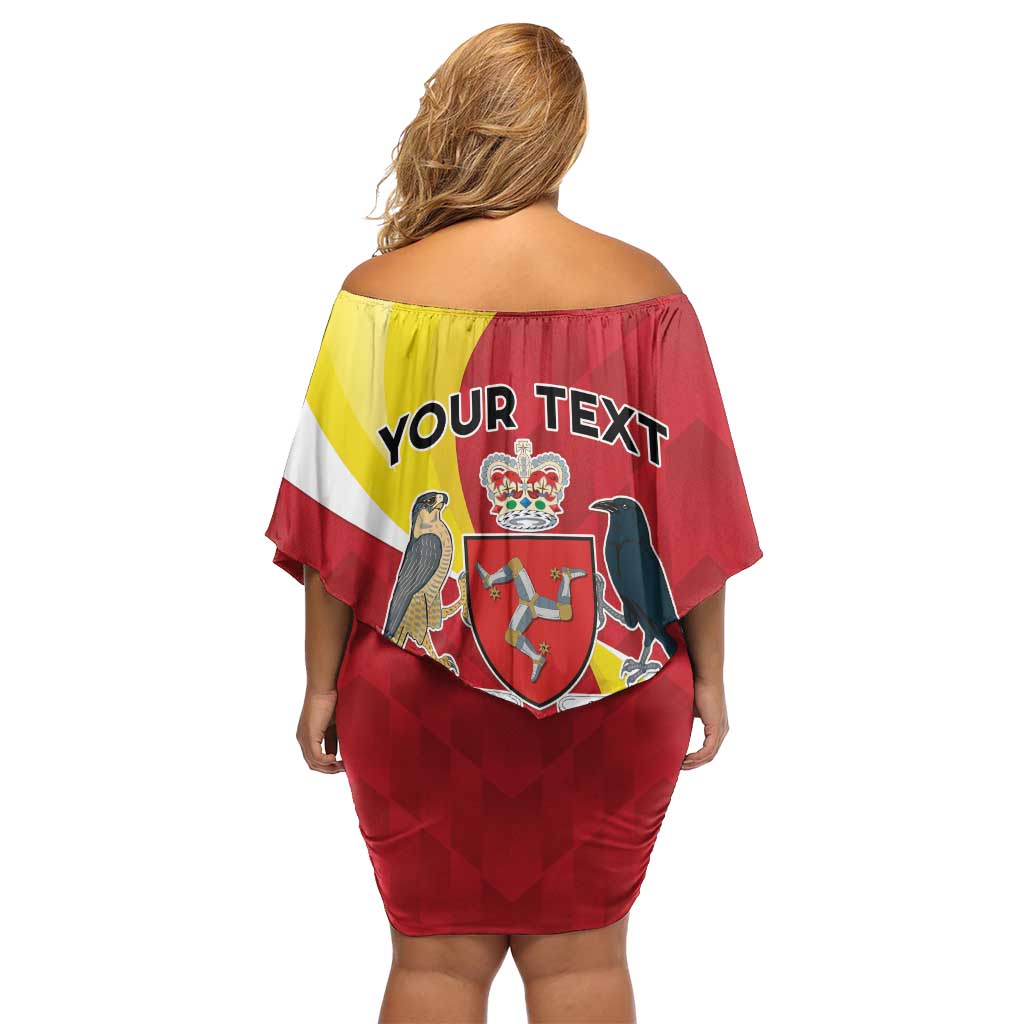 Personalized Isle of Man Off Shoulder Short Dress Triskele Ny Tree Cassyn - Wonder Print Shop