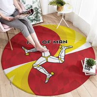 Isle of Man Round Carpet Triskele Ny Tree Cassyn - Wonder Print Shop