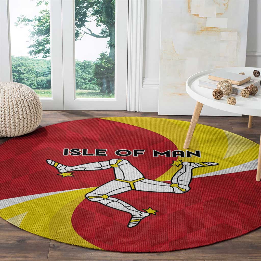 Isle of Man Round Carpet Triskele Ny Tree Cassyn - Wonder Print Shop