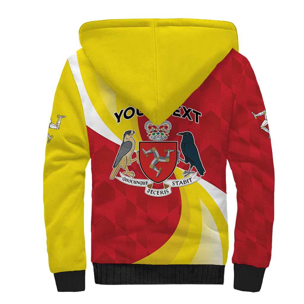 Personalized Isle of Man Sherpa Hoodie Triskele Ny Tree Cassyn - Wonder Print Shop