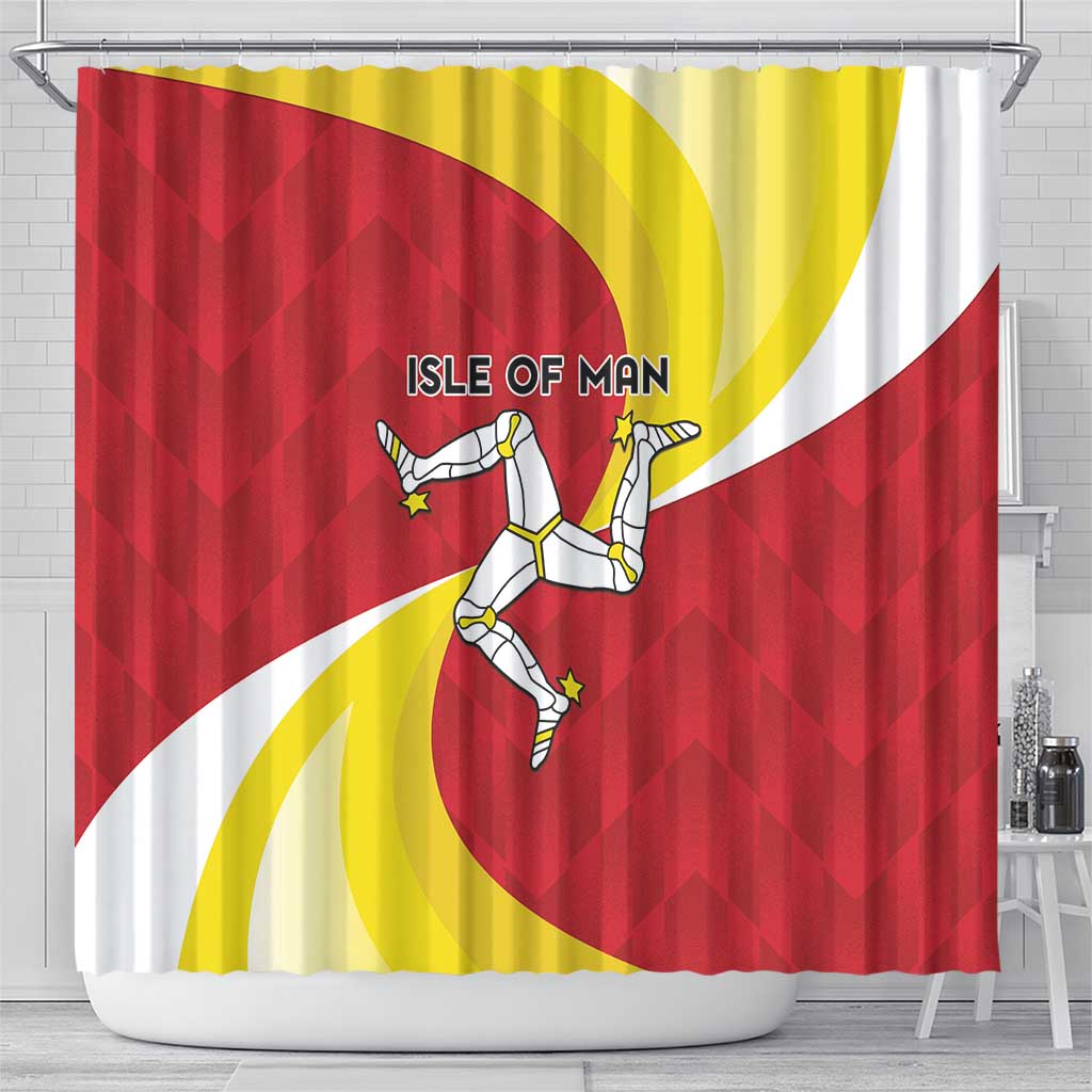 Isle of Man Shower Curtain Triskele Ny Tree Cassyn - Wonder Print Shop