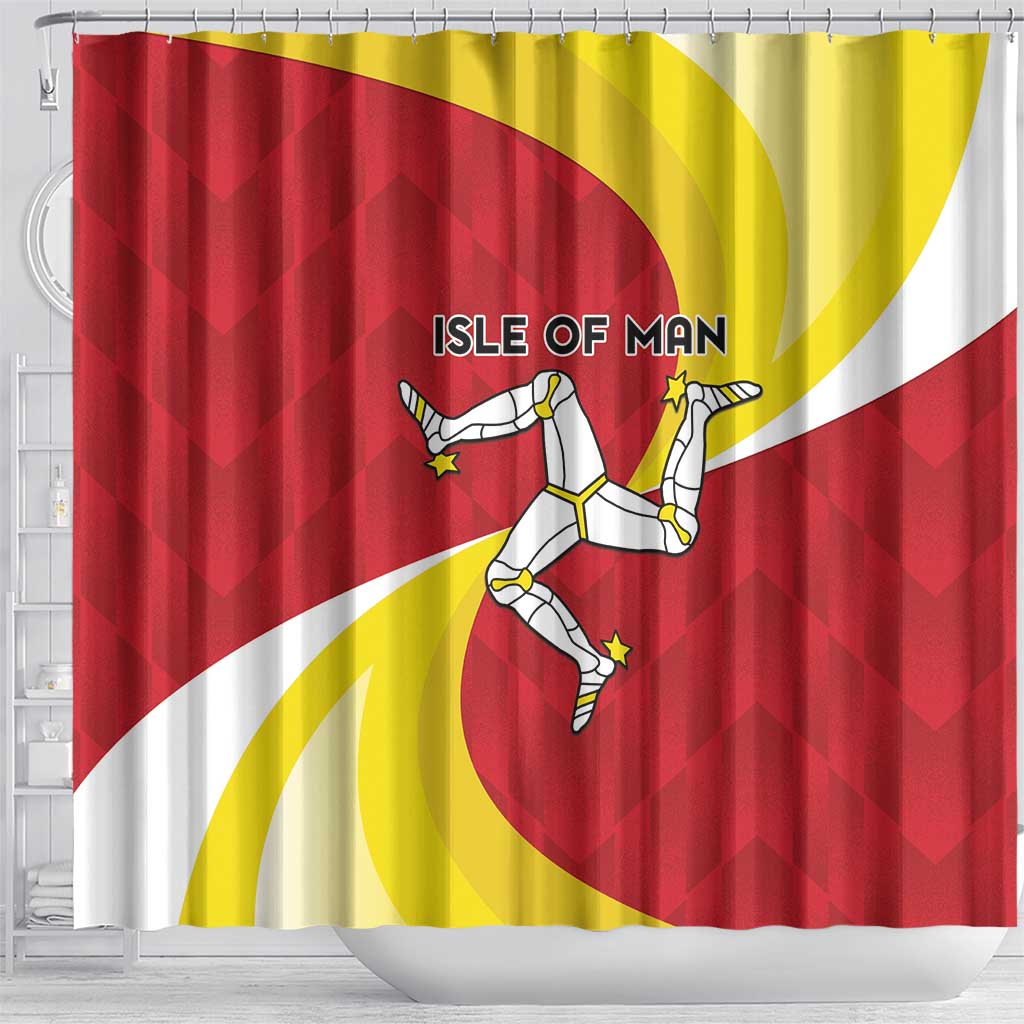 Isle of Man Shower Curtain Triskele Ny Tree Cassyn - Wonder Print Shop