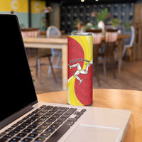 Personalized Isle of Man Skinny Tumbler Triskele Ny Tree Cassyn - Wonder Print Shop