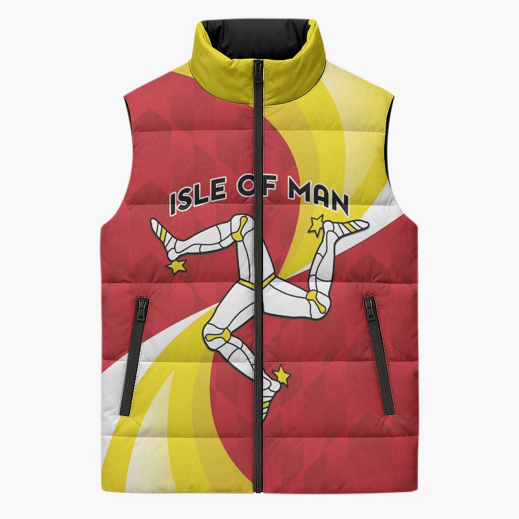 Personalized Isle of Man Sleeveless Puffer Jacket Triskele Ny Tree Cassyn - Wonder Print Shop