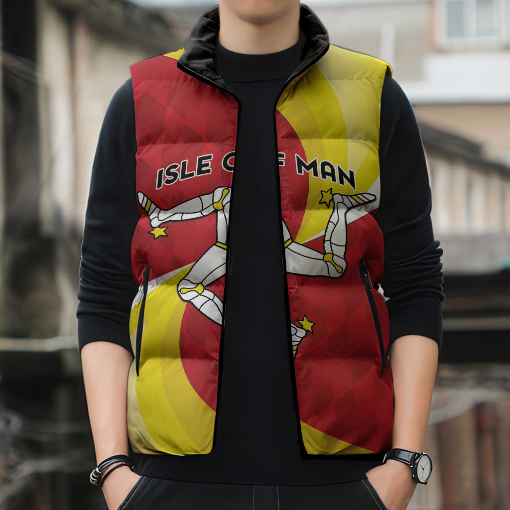 Personalized Isle of Man Sleeveless Puffer Jacket Triskele Ny Tree Cassyn - Wonder Print Shop