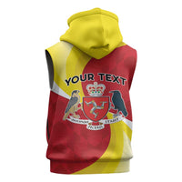 Personalized Isle of Man Sleeveless Zip Hoodie Triskele Ny Tree Cassyn - Wonder Print Shop