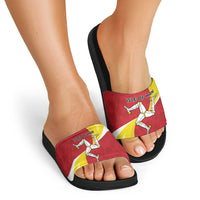 Isle of Man Slide Sandals Triskele Ny Tree Cassyn - Wonder Print Shop