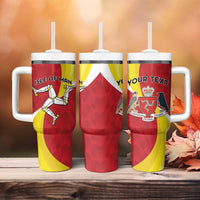 Personalized Isle of Man Tumbler With Handle Triskele Ny Tree Cassyn - Wonder Print Shop