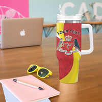 Personalized Isle of Man Tumbler With Handle Triskele Ny Tree Cassyn - Wonder Print Shop
