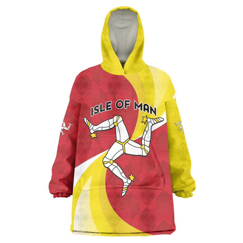 Personalized Isle of Man Wearable Blanket Hoodie Triskele Ny Tree Cassyn - Wonder Print Shop