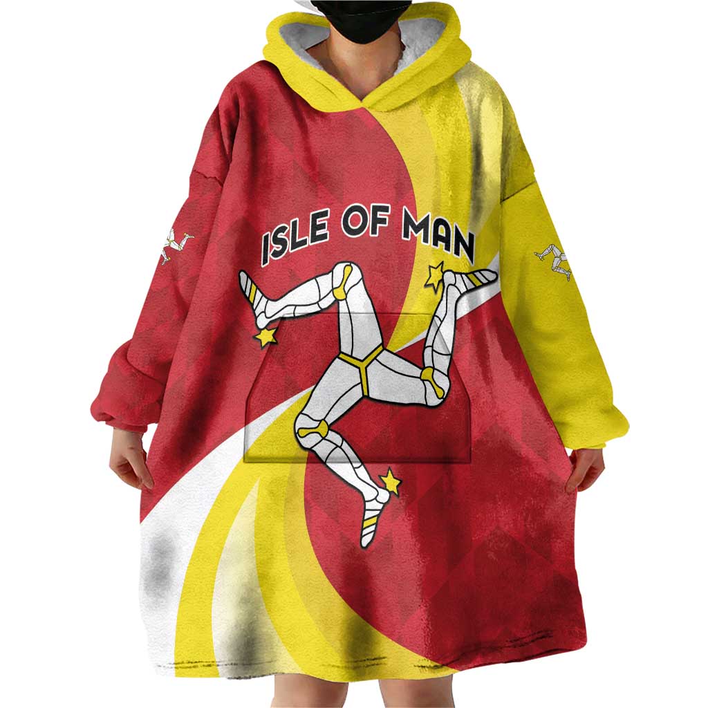 Personalized Isle of Man Wearable Blanket Hoodie Triskele Ny Tree Cassyn - Wonder Print Shop