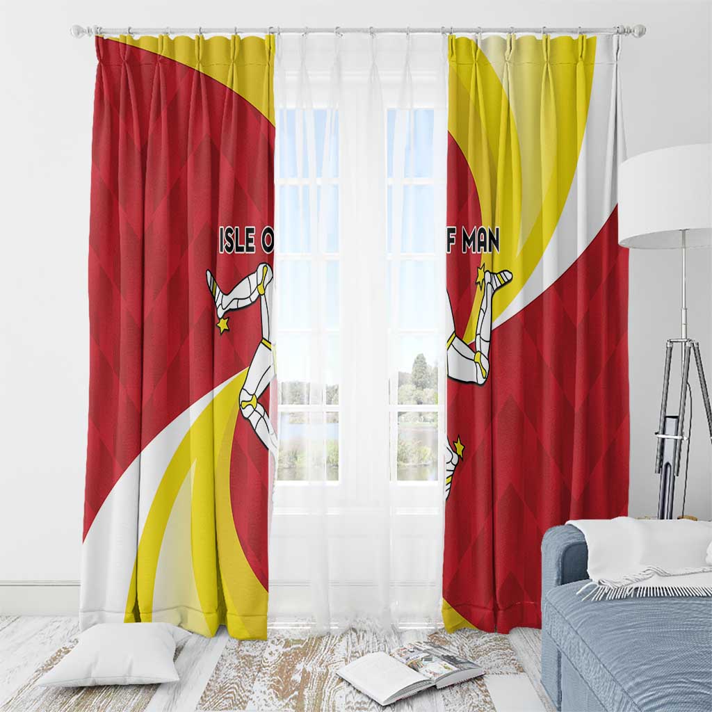 Isle of Man Window Curtain Triskele Ny Tree Cassyn - Wonder Print Shop