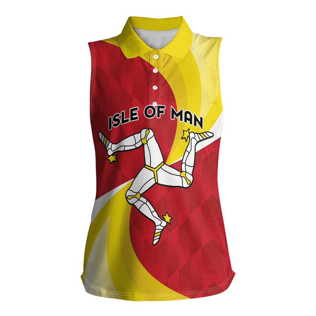 Personalized Isle of Man Women Sleeveless Polo Shirt Triskele Ny Tree Cassyn - Wonder Print Shop