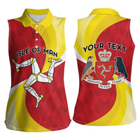 Personalized Isle of Man Women Sleeveless Polo Shirt Triskele Ny Tree Cassyn - Wonder Print Shop