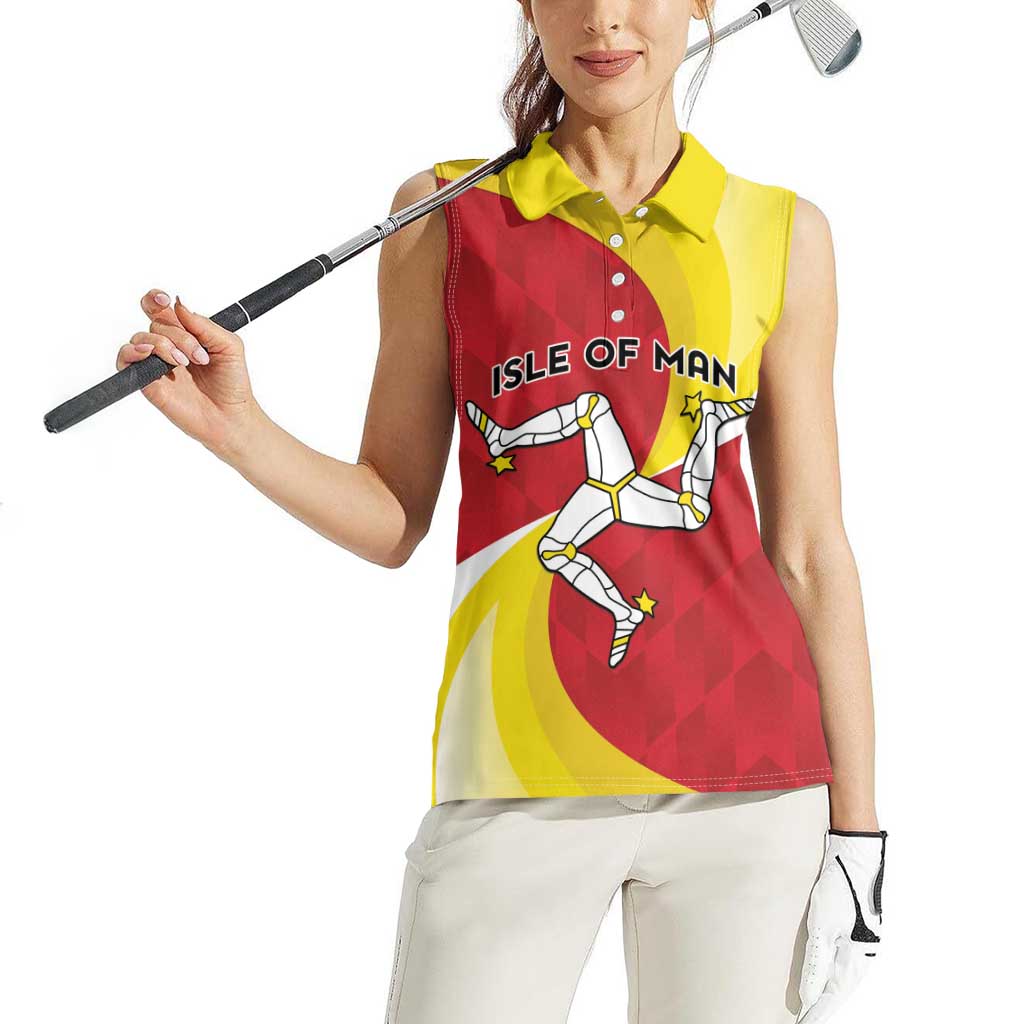 Personalized Isle of Man Women Sleeveless Polo Shirt Triskele Ny Tree Cassyn - Wonder Print Shop