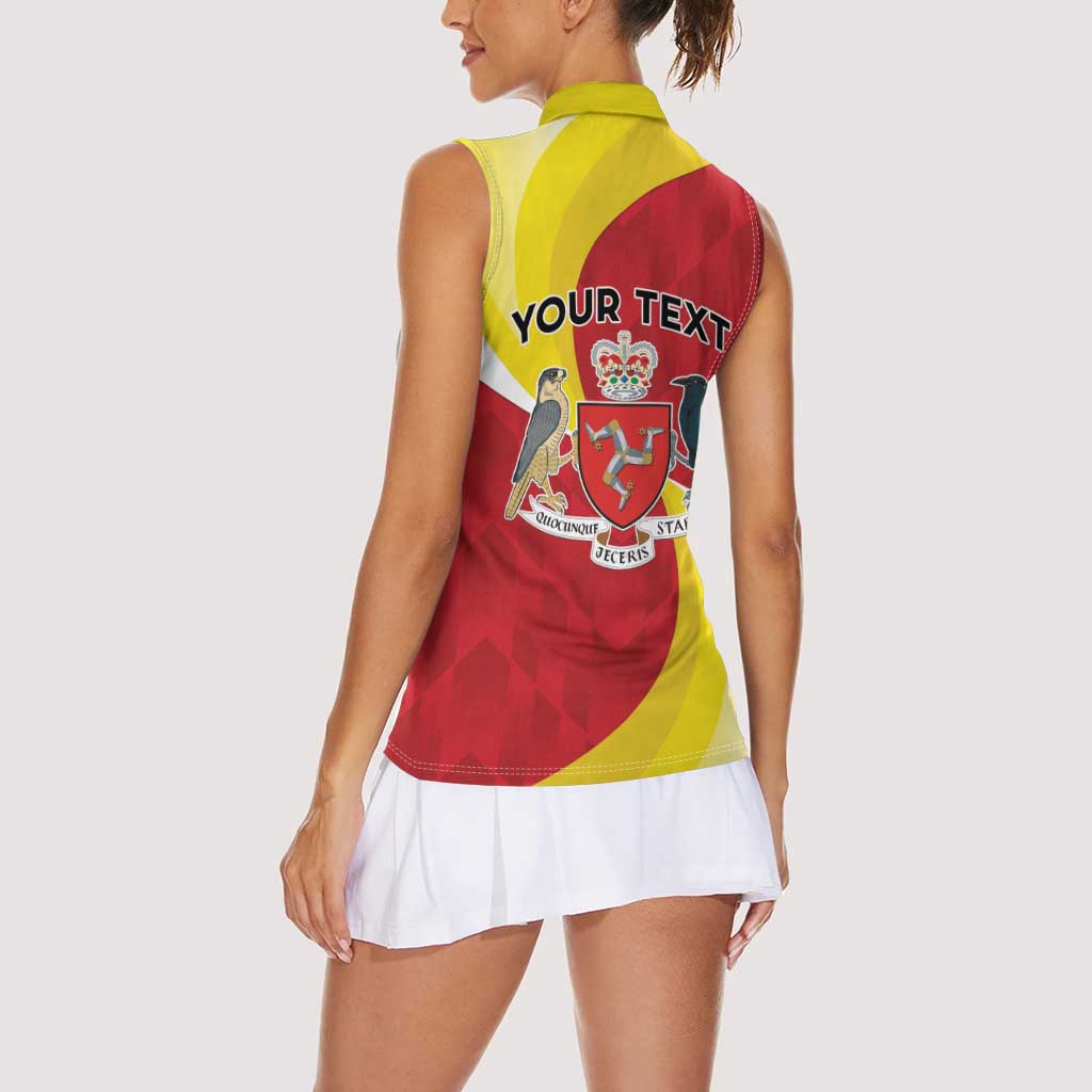 Personalized Isle of Man Women Sleeveless Polo Shirt Triskele Ny Tree Cassyn - Wonder Print Shop
