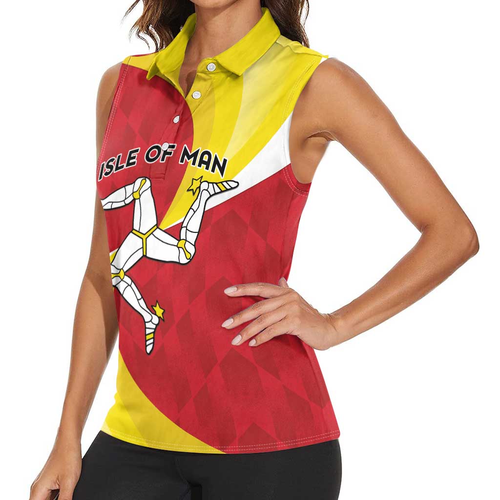 Personalized Isle of Man Women Sleeveless Polo Shirt Triskele Ny Tree Cassyn - Wonder Print Shop
