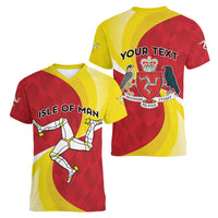 Personalized Isle of Man Women V-Neck T-Shirt Triskele Ny Tree Cassyn - Wonder Print Shop
