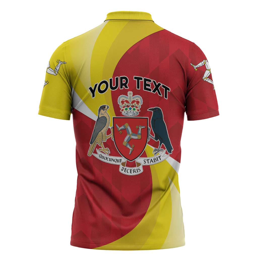 Personalized Isle of Man Zipper Polo Shirt Triskele Ny Tree Cassyn - Wonder Print Shop