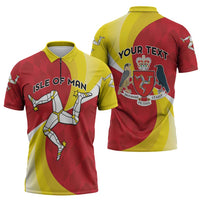 Personalized Isle of Man Zipper Polo Shirt Triskele Ny Tree Cassyn - Wonder Print Shop