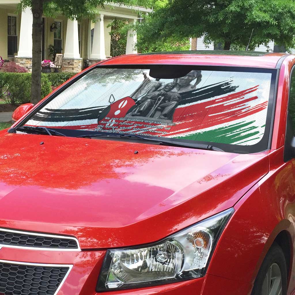 Kenya Mashujaa Day Auto Sun Shade Kenyan Heroes - Wonder Print Shop