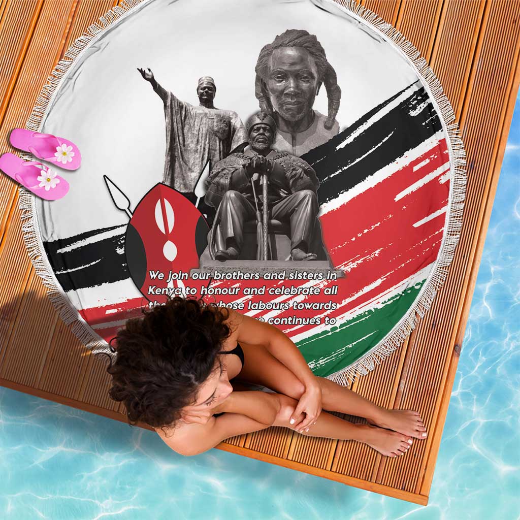 Kenya Mashujaa Day Beach Blanket Kenyan Heroes - Wonder Print Shop