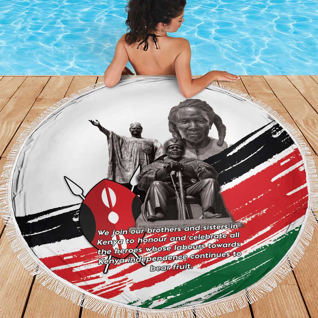 Kenya Mashujaa Day Beach Blanket Kenyan Heroes - Wonder Print Shop