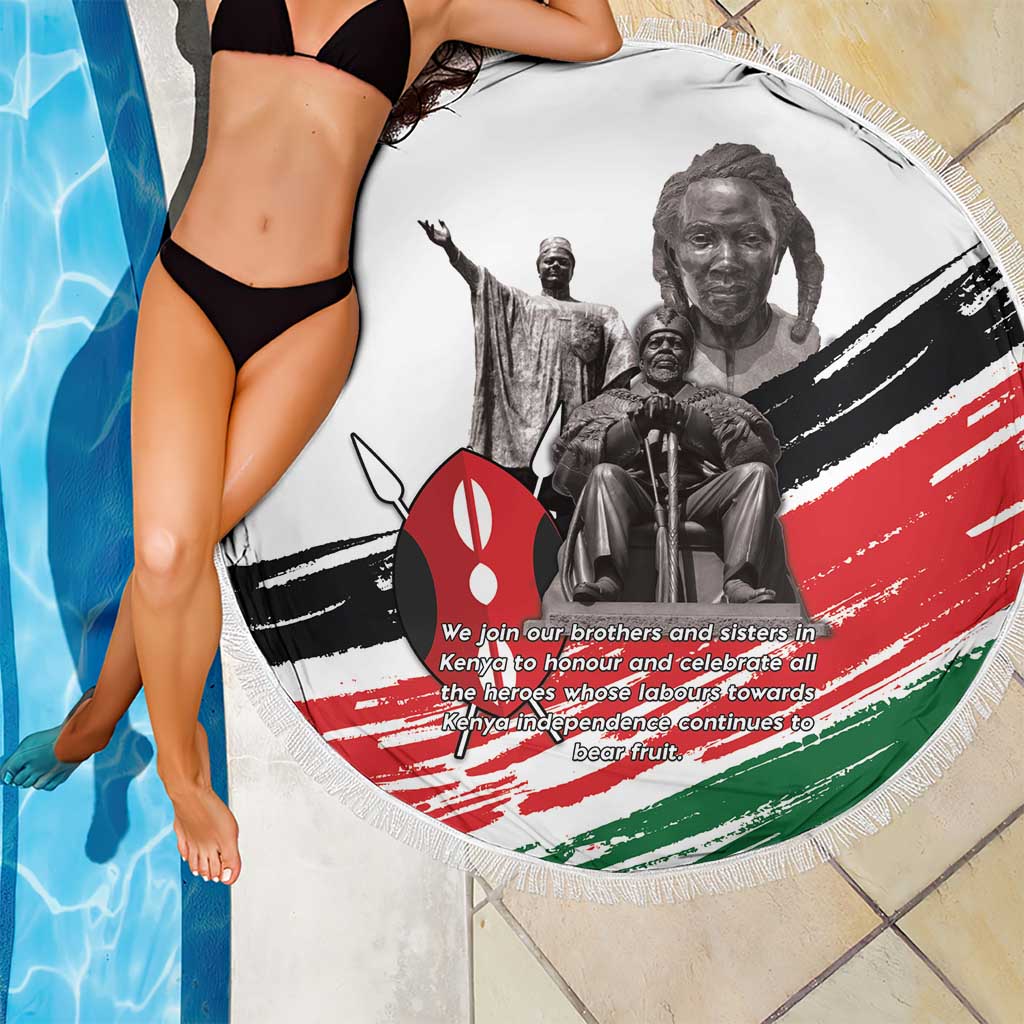 Kenya Mashujaa Day Beach Blanket Kenyan Heroes - Wonder Print Shop