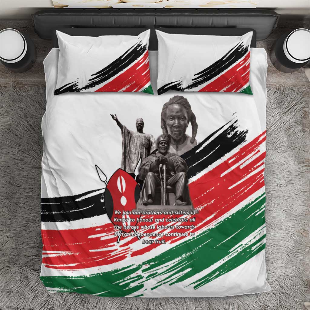 Kenya Mashujaa Day Bedding Set Kenyan Heroes - Wonder Print Shop