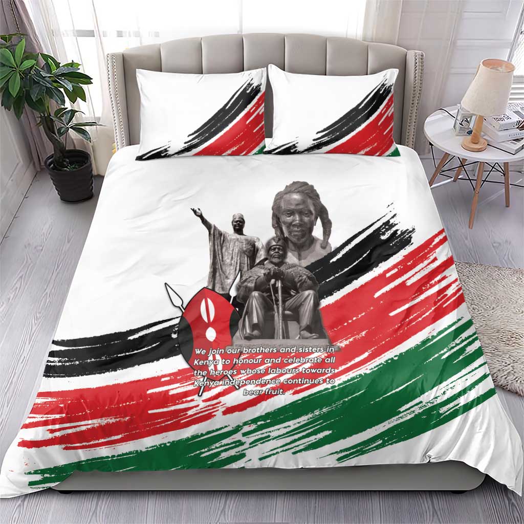 Kenya Mashujaa Day Bedding Set Kenyan Heroes - Wonder Print Shop
