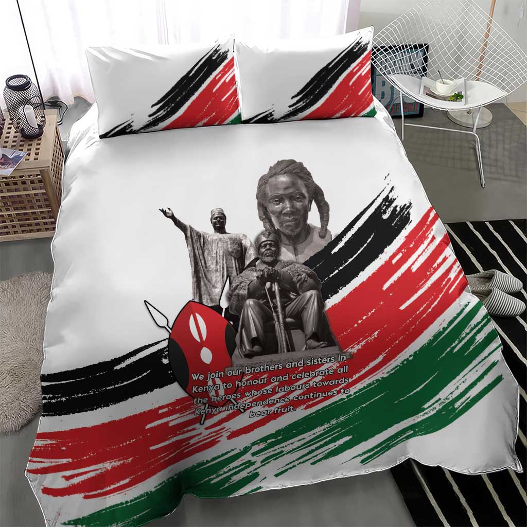 Kenya Mashujaa Day Bedding Set Kenyan Heroes - Wonder Print Shop