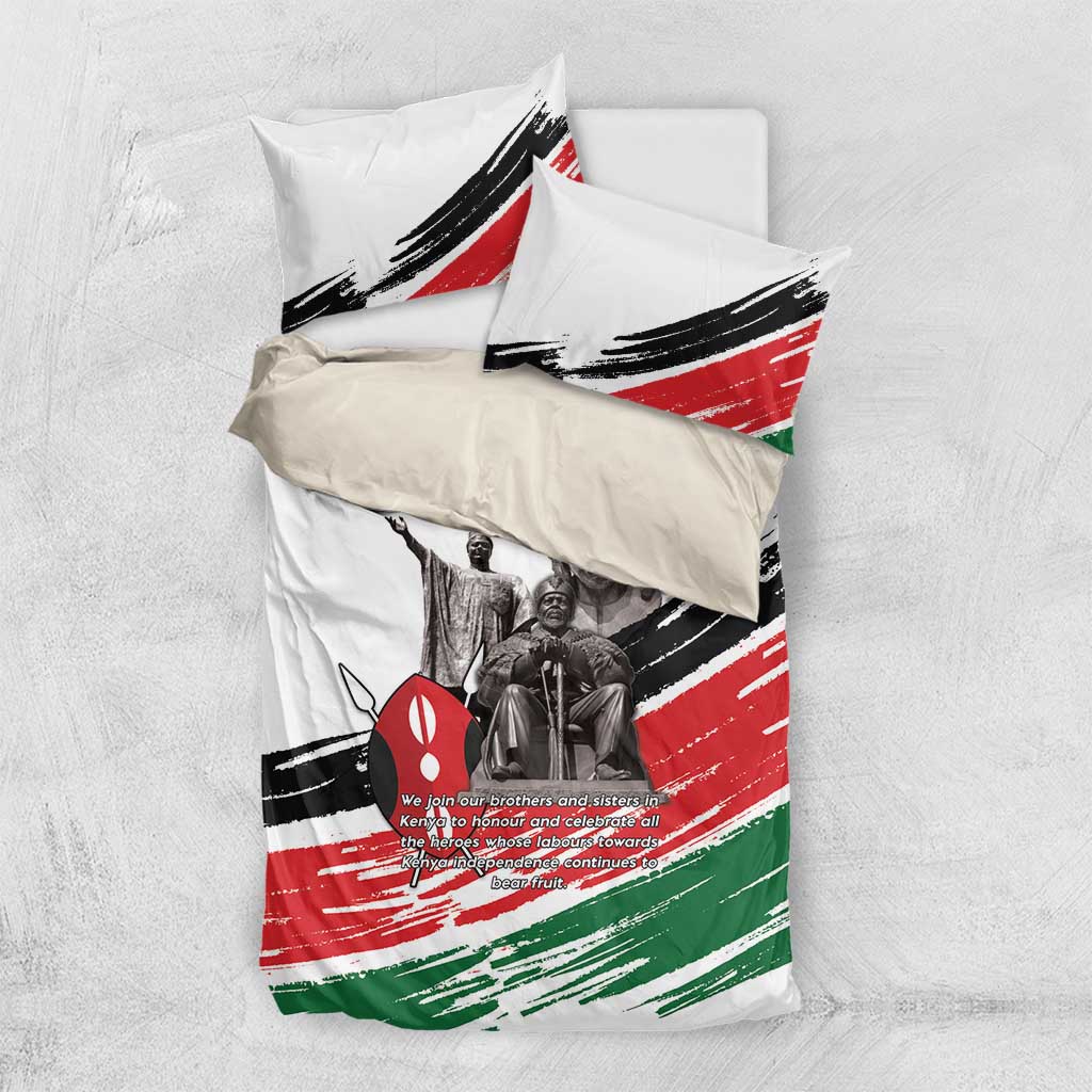 Kenya Mashujaa Day Bedding Set Kenyan Heroes - Wonder Print Shop