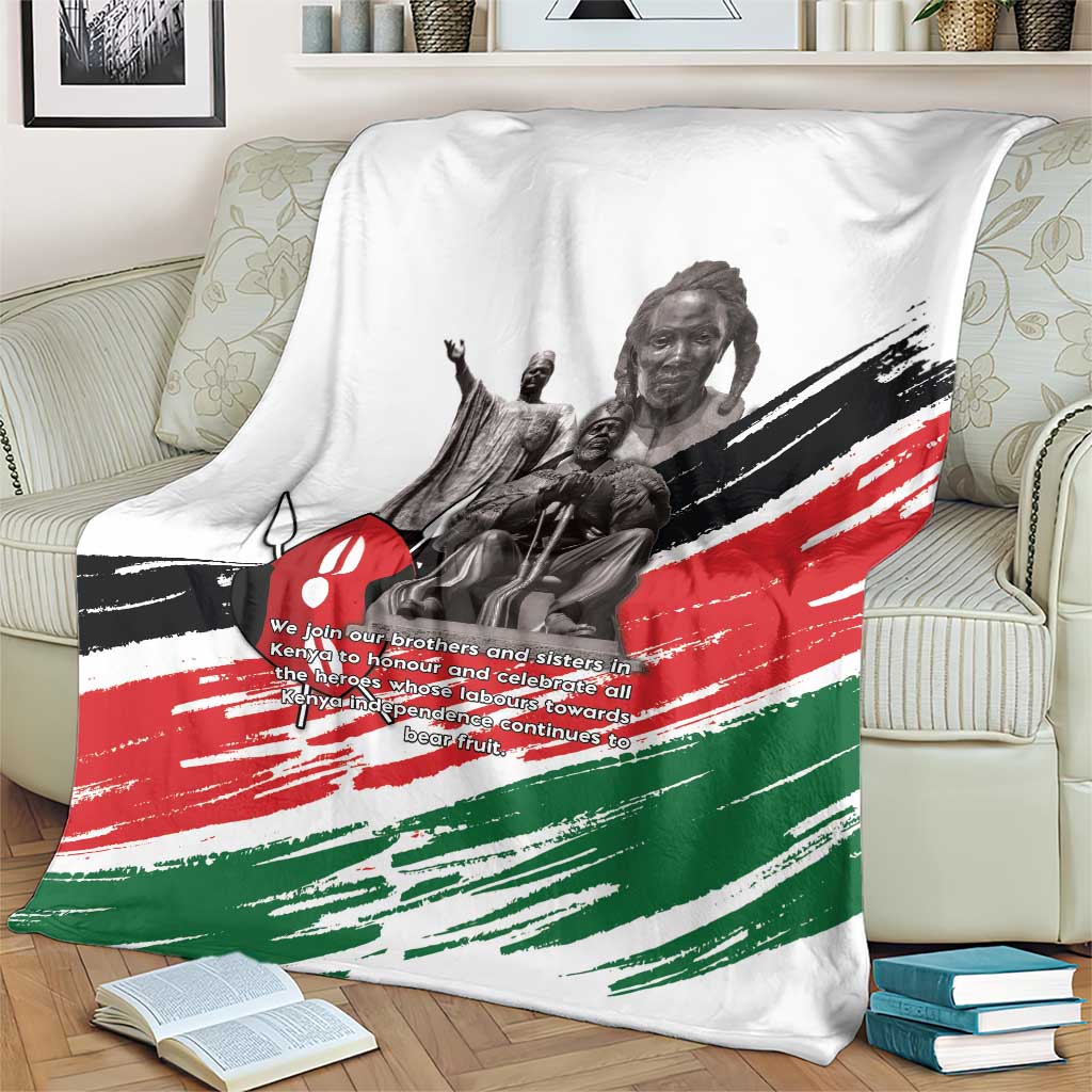 Kenya Mashujaa Day Blanket Kenyan Heroes - Wonder Print Shop
