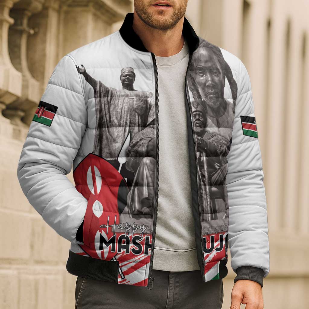 Kenya Mashujaa Day Bomber Puffer Jacket Kenyan Heroes - Wonder Print Shop