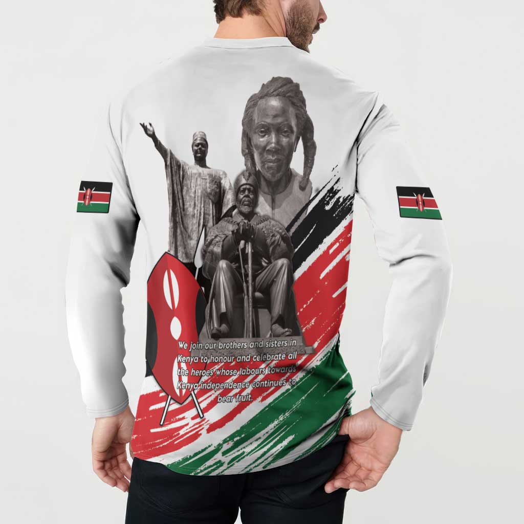 Kenya Mashujaa Day Button Sweatshirt Kenyan Heroes - Wonder Print Shop