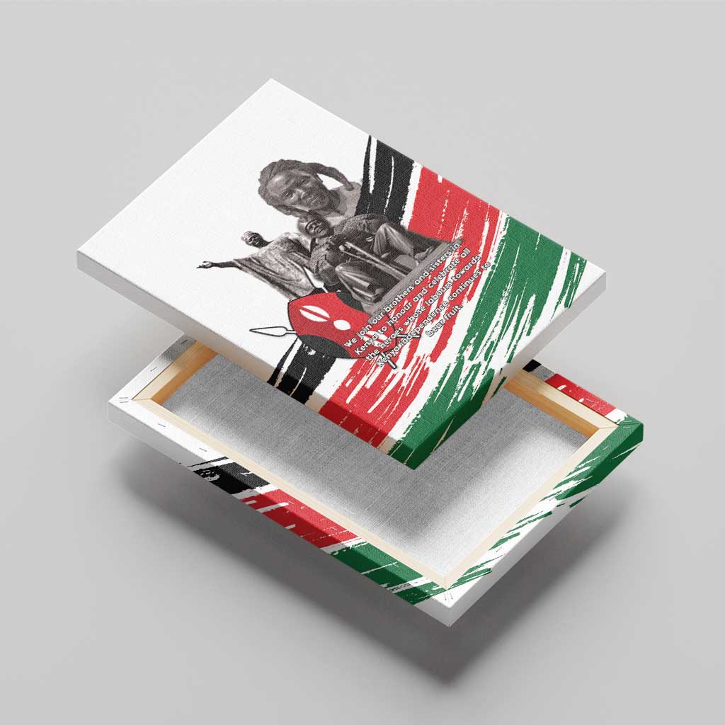 Kenya Mashujaa Day Canvas Wall Art Kenyan Heroes - Wonder Print Shop