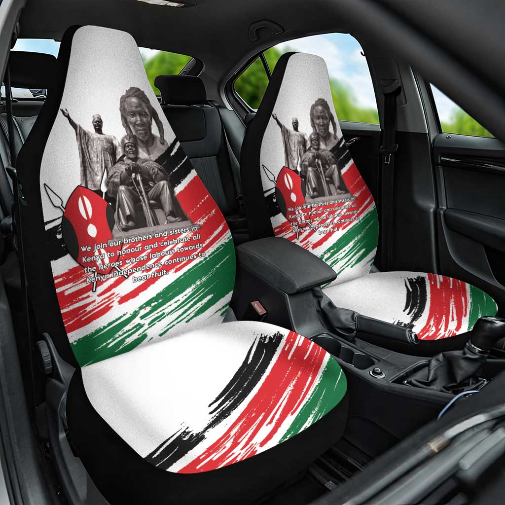 Kenya Mashujaa Day Car Seat Cover Kenyan Heroes - Wonder Print Shop