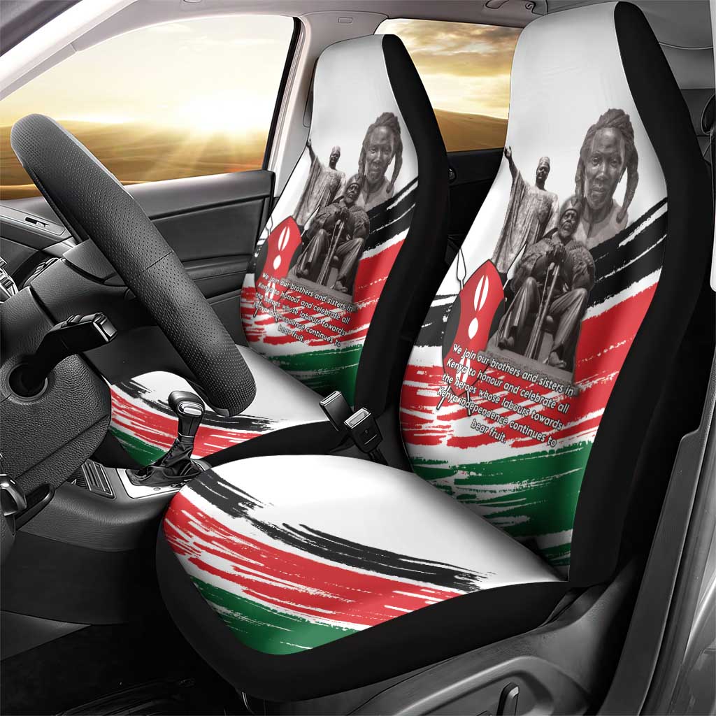 Kenya Mashujaa Day Car Seat Cover Kenyan Heroes - Wonder Print Shop