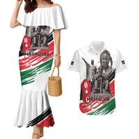 Kenya Mashujaa Day Couples Matching Mermaid Dress and Hawaiian Shirt Kenyan Heroes - Wonder Print Shop