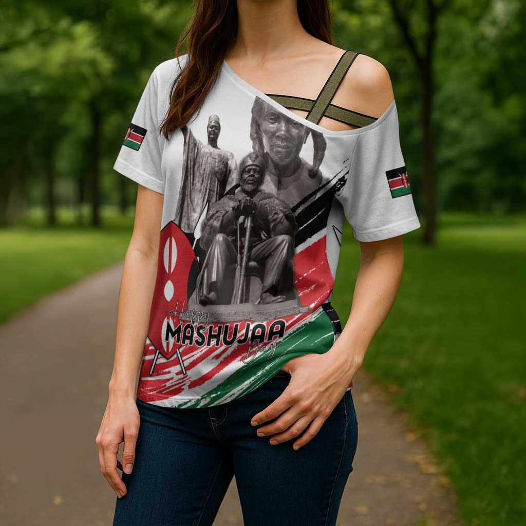 Kenya Mashujaa Day Cross Shoulder Shirt Kenyan Heroes - Wonder Print Shop