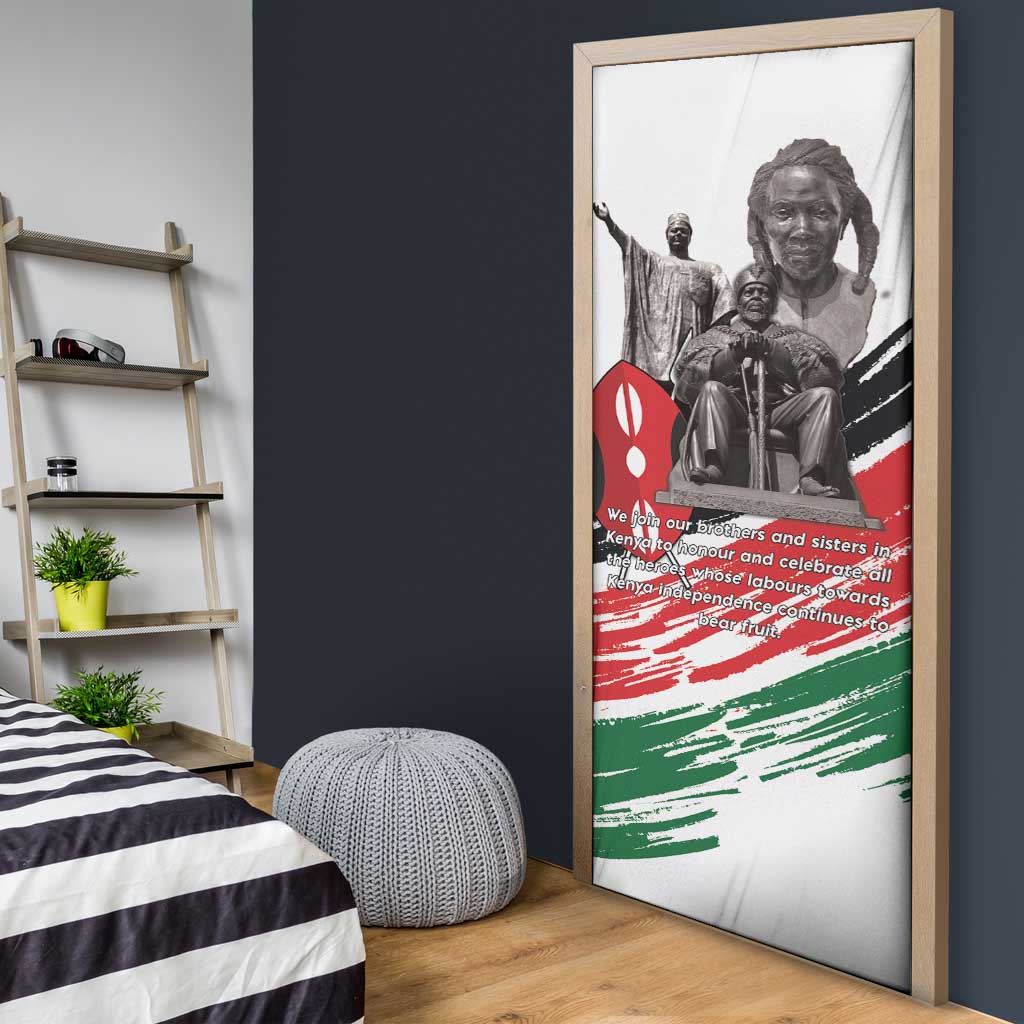 Kenya Mashujaa Day Door Cover Kenyan Heroes - Wonder Print Shop