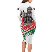 Kenya Mashujaa Day Family Matching Long Sleeve Bodycon Dress and Hawaiian Shirt Kenyan Heroes - Wonder Print Shop