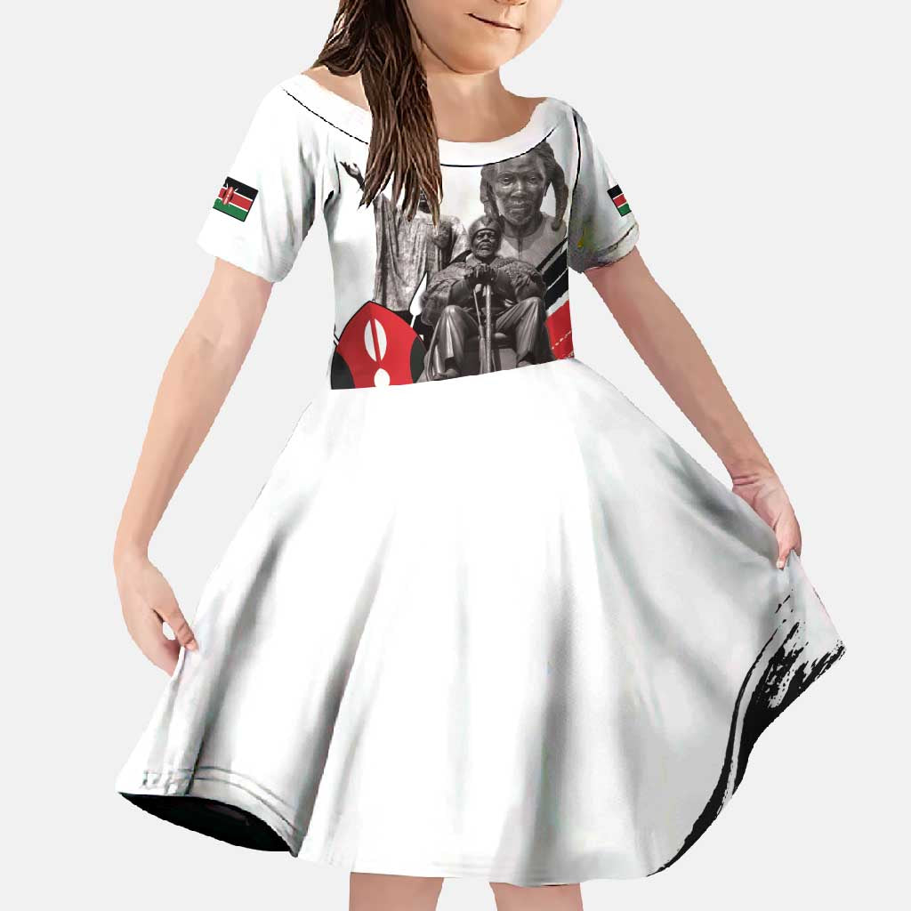 Kenya Mashujaa Day Family Matching Mermaid Dress and Hawaiian Shirt Kenyan Heroes - Wonder Print Shop