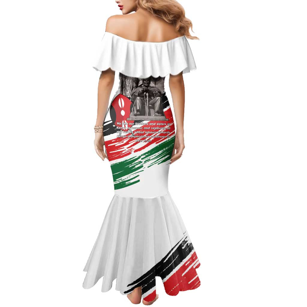 Kenya Mashujaa Day Family Matching Mermaid Dress and Hawaiian Shirt Kenyan Heroes - Wonder Print Shop