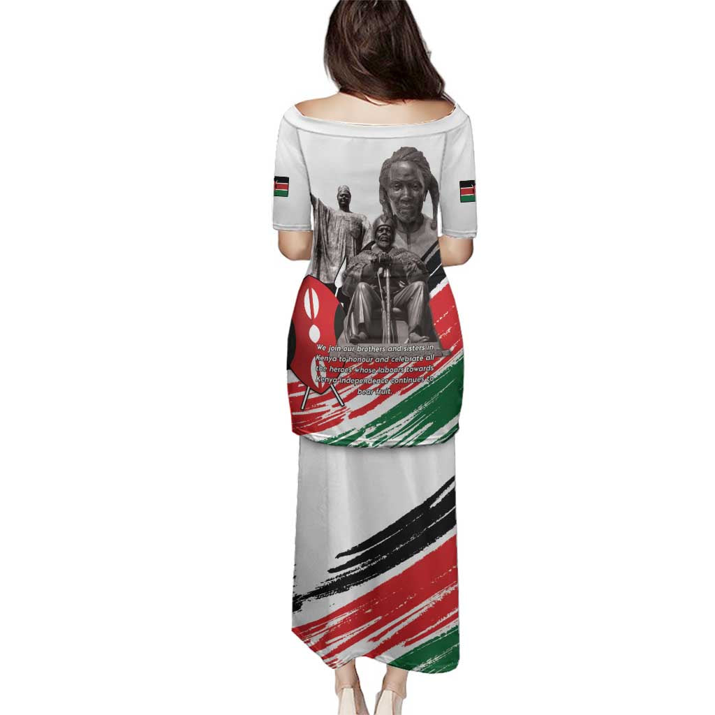 Kenya Mashujaa Day Family Matching Puletasi and Hawaiian Shirt Kenyan Heroes - Wonder Print Shop