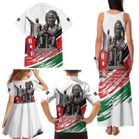 Kenya Mashujaa Day Family Matching Tank Maxi Dress and Hawaiian Shirt Kenyan Heroes - Wonder Print Shop